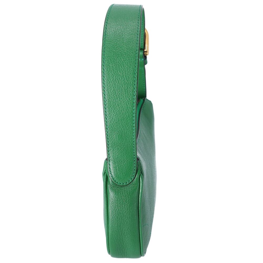 GUCCI GG Marmont Aphrodite Handbag 739076 Green Leather - Picture 2 of 7